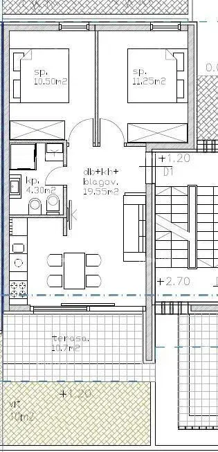 Modern apartment in block D with two parking spaces, close to Umag! – 2