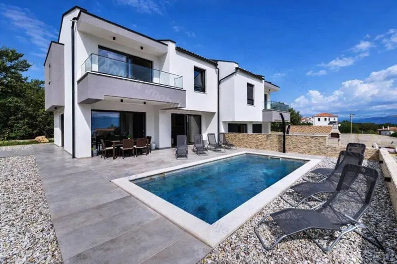 Vrbnik - Two houses with pools and a sea view! – 2