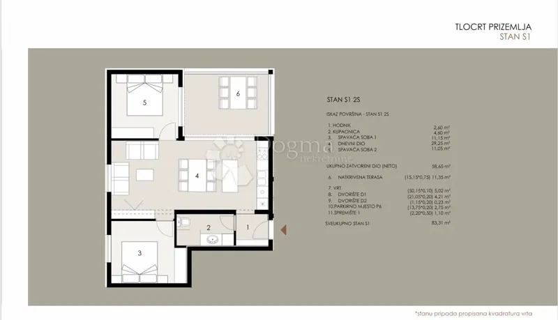 Flat Privlaka, 83,31m2 – 3