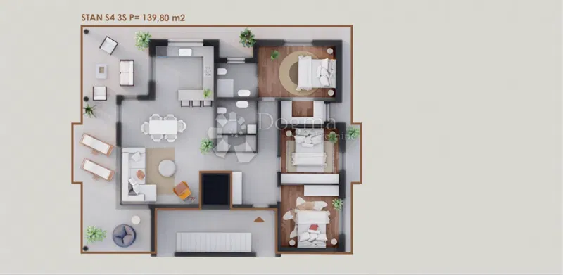 Lakás Vir, 139,80m2 – 2