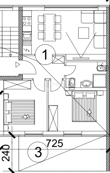 Allogio Valmade, Pula, 47,80m2 – 2
