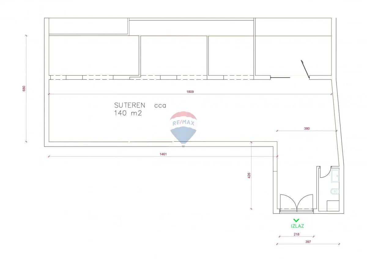 Poslovni prostor Rovinj, 140m2