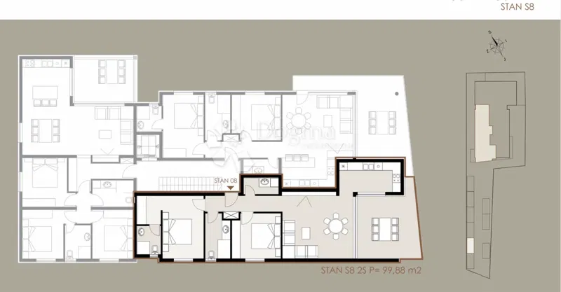 Allogio Privlaka, 99,88m2 – 2