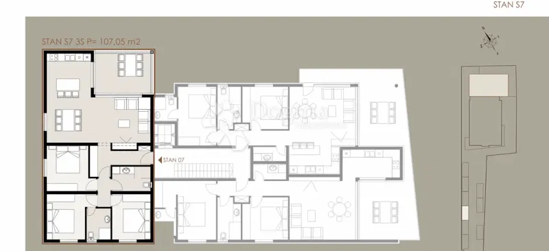 Allogio Privlaka, 107,05m2 – 2