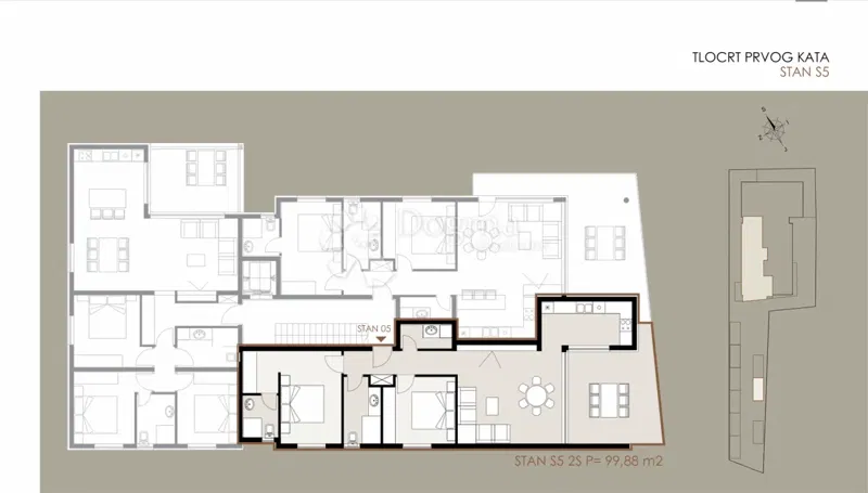 Allogio Privlaka, 99,88m2 – 2