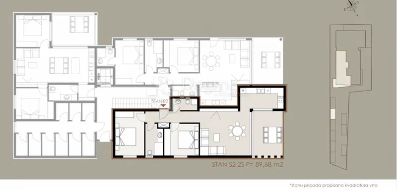 Allogio Privlaka, 89,68m2 – 2