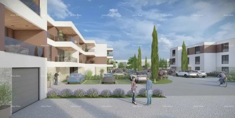 Sale - Apartment in a new building with a garage, parking space, and storage, Pula! – 2