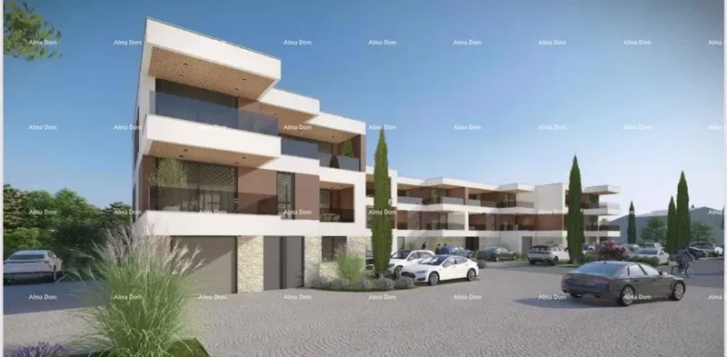 Penthouse, appartamento 132m2, Garage + PM, in nuovo complesso residenziale, Valdebek, Pula! – 2