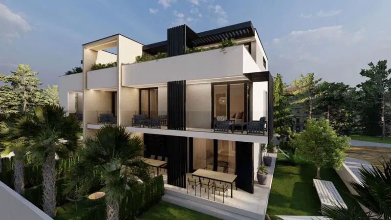 Apartman u pametnoj kući, pogled na more - Krk, centar