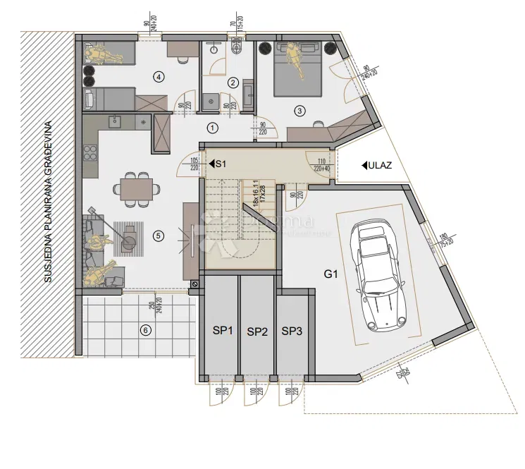 Allogio Centar, Pula, 77,88m2 – 2