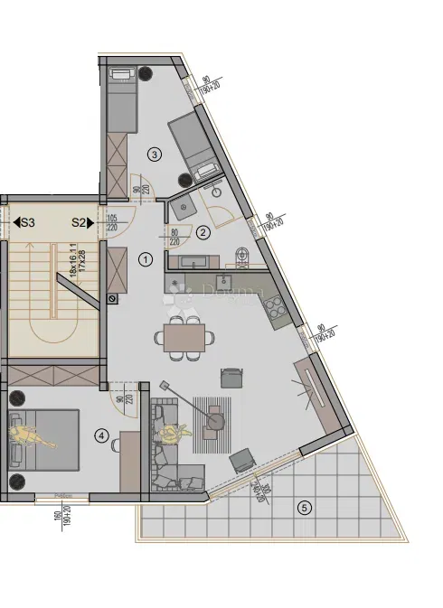 Flat Centar, Pula, 77,88m2 – 2
