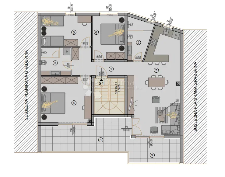 Flat Centar, Pula, 77,88m2 – 2