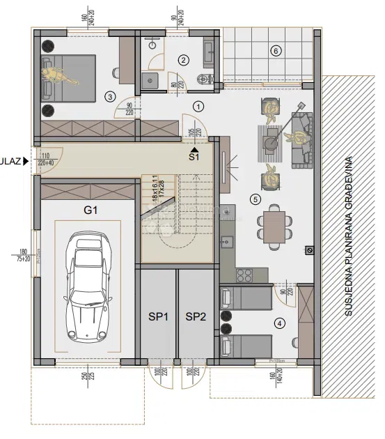 Allogio Centar, Pula, 77,88m2 – 2