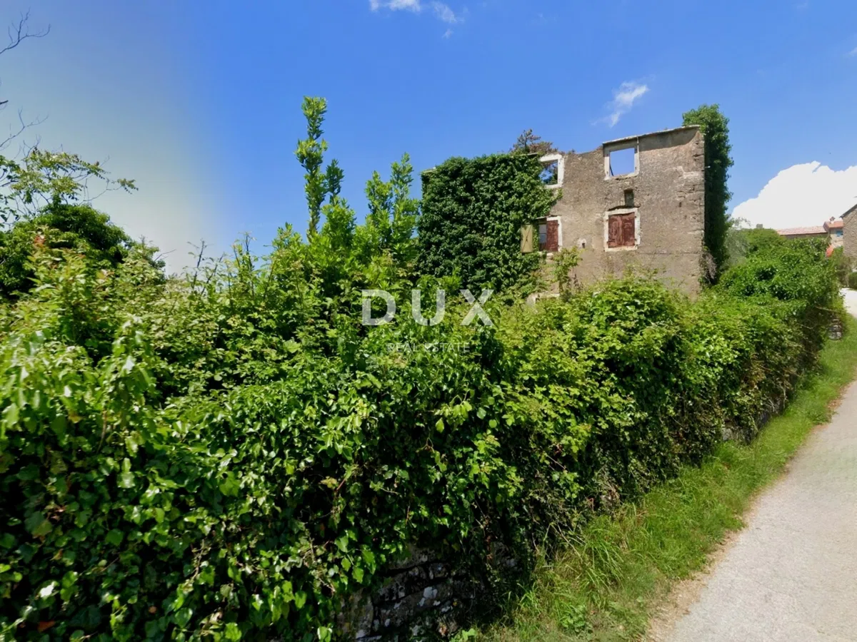 ISTRIA, GROŽNJAN - Samostatne stojaci kamenný dom s panoramatickým výhľadom