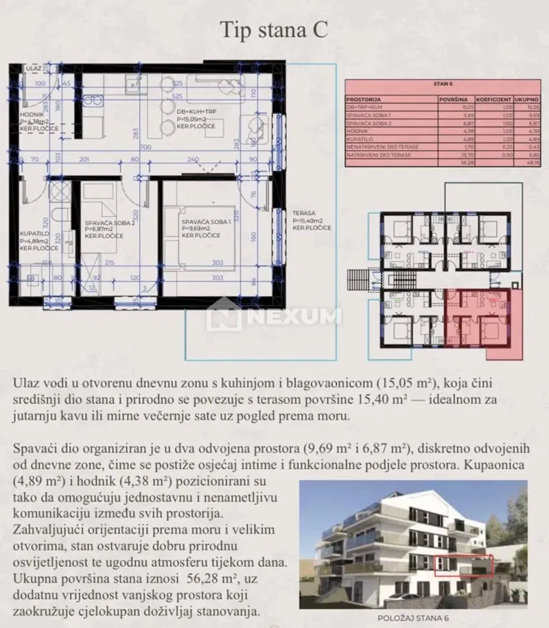 Lakás Okrug Gornji – 2
