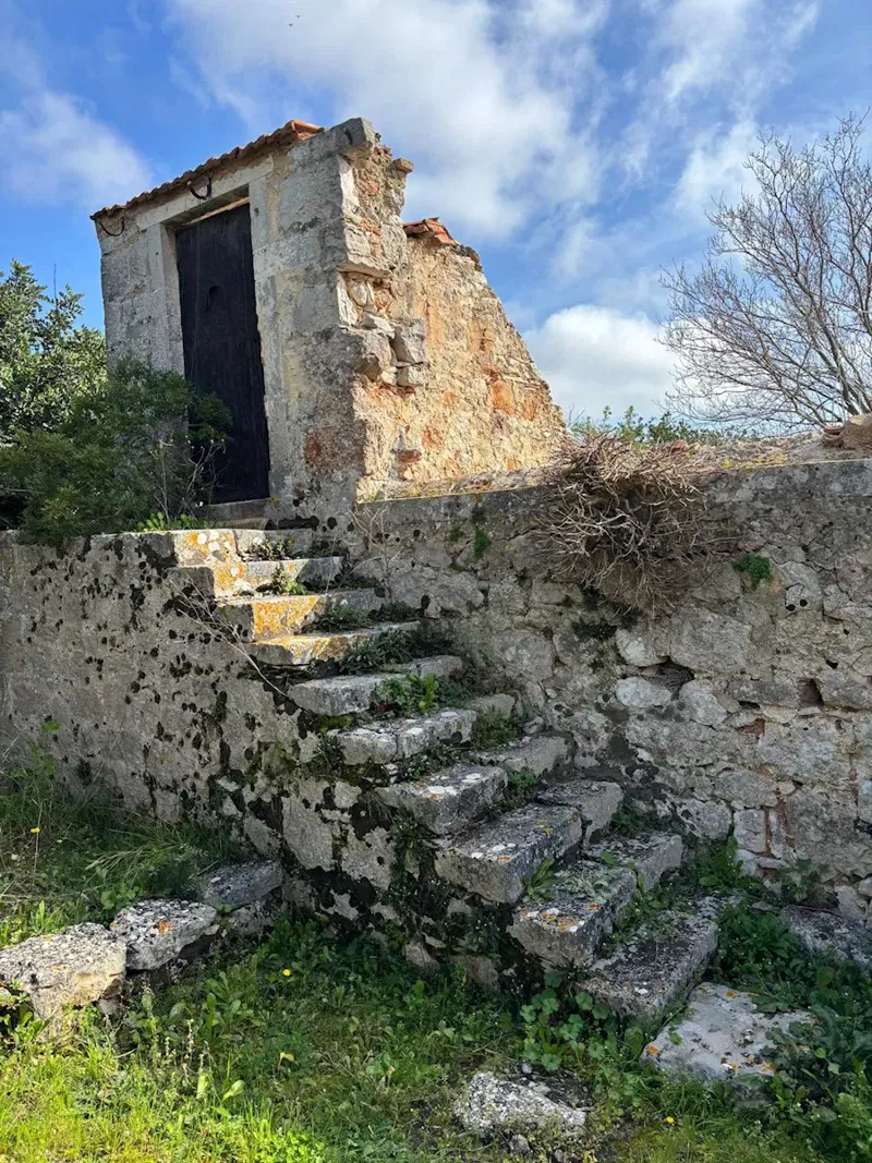 Vis, južna strana - kamena ruševna kuća 79 m2 na zemljištu 1.875 m2