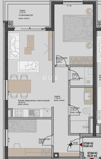 ISTRIA, POREČ - Appartamento moderno con 2 camere da letto + bagno in un nuovo progetto, vicino al mare, possibilità di finanziamento con mutuo – 3