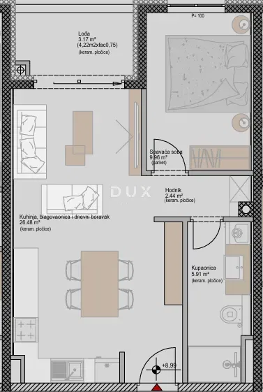 ISTRIA, POREČ - Modern 1-bedroom apartment in a new project, close to the sea, possibility of financing with a loan – 3