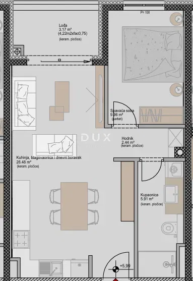 ISTRIA, POREČ - Modern 1-bedroom apartment in a new project, close to the sea, possibility of financing with a loan – 3