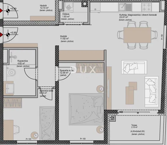ISTRIA, POREČ - Appartamento moderno con 2 camere da letto + bagno in un nuovo progetto, vicino al mare, possibilità di finanziamento con mutuo – 3