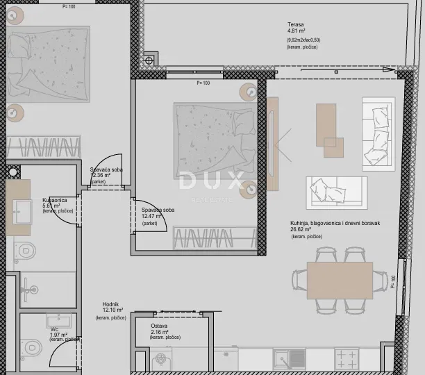 ISTRIA, POREČ - Modern apartman 2 hálószobával + fürdőszobával egy új projektben, a tenger közelében, hitellel történő finanszírozási lehetőséggel – 2