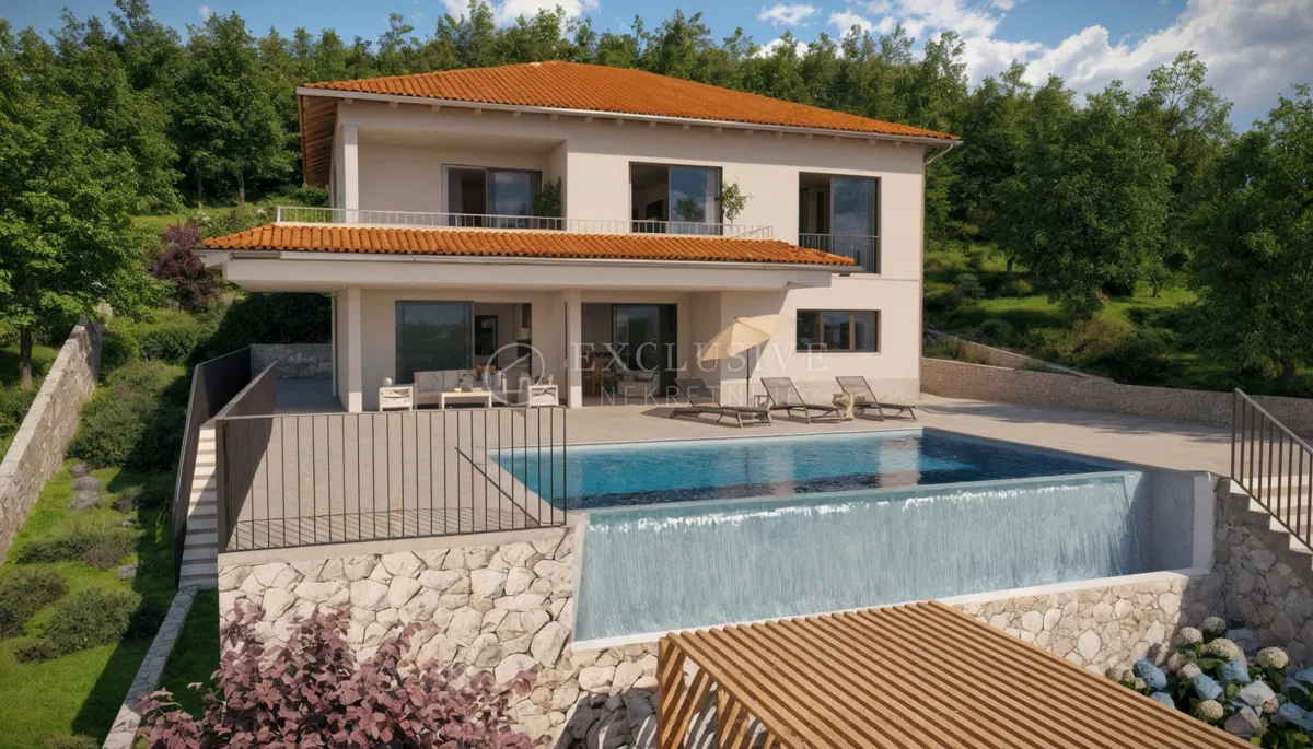SPUŠTENA CIJENA-PRILIKA!!OPATIJA-OPRIĆ-VRHUNSKO ZEMLJIŠTE S POGLEDOM NA MORE