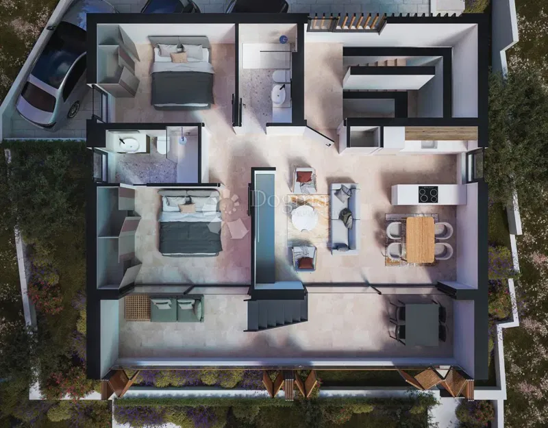 Flat Čista Mala, Vodice, 137m2 – 2