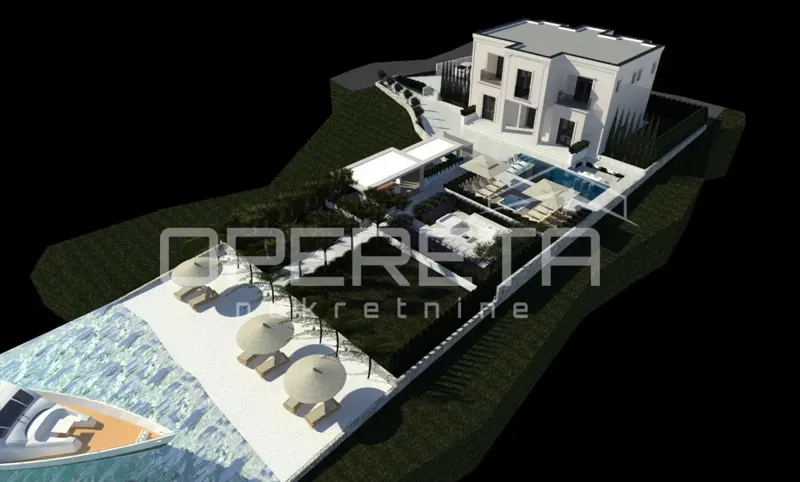 Pašman - građevinsko zemljište 1157 m², prvi red do mora
