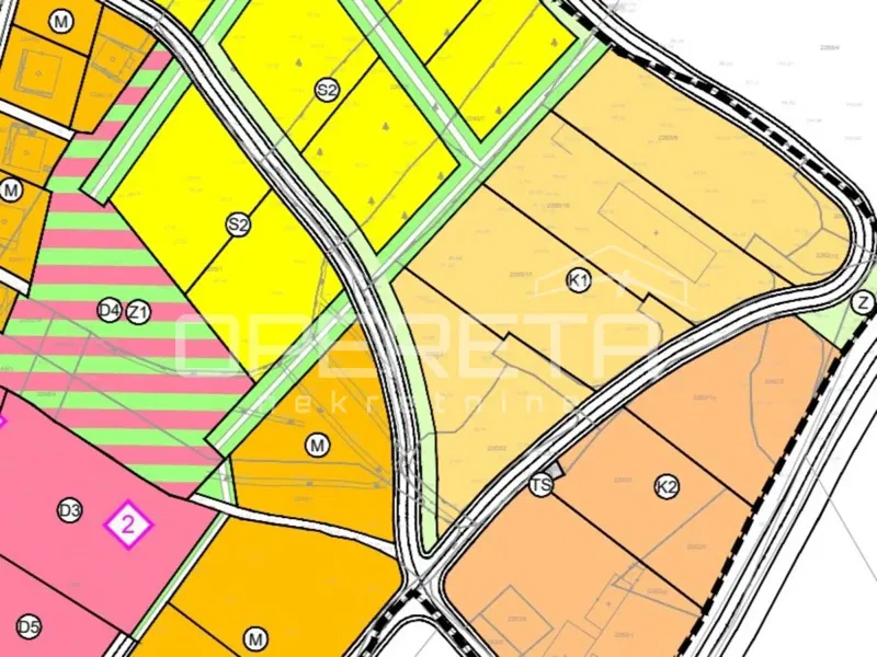 Land in the business zone of Bilice – 3