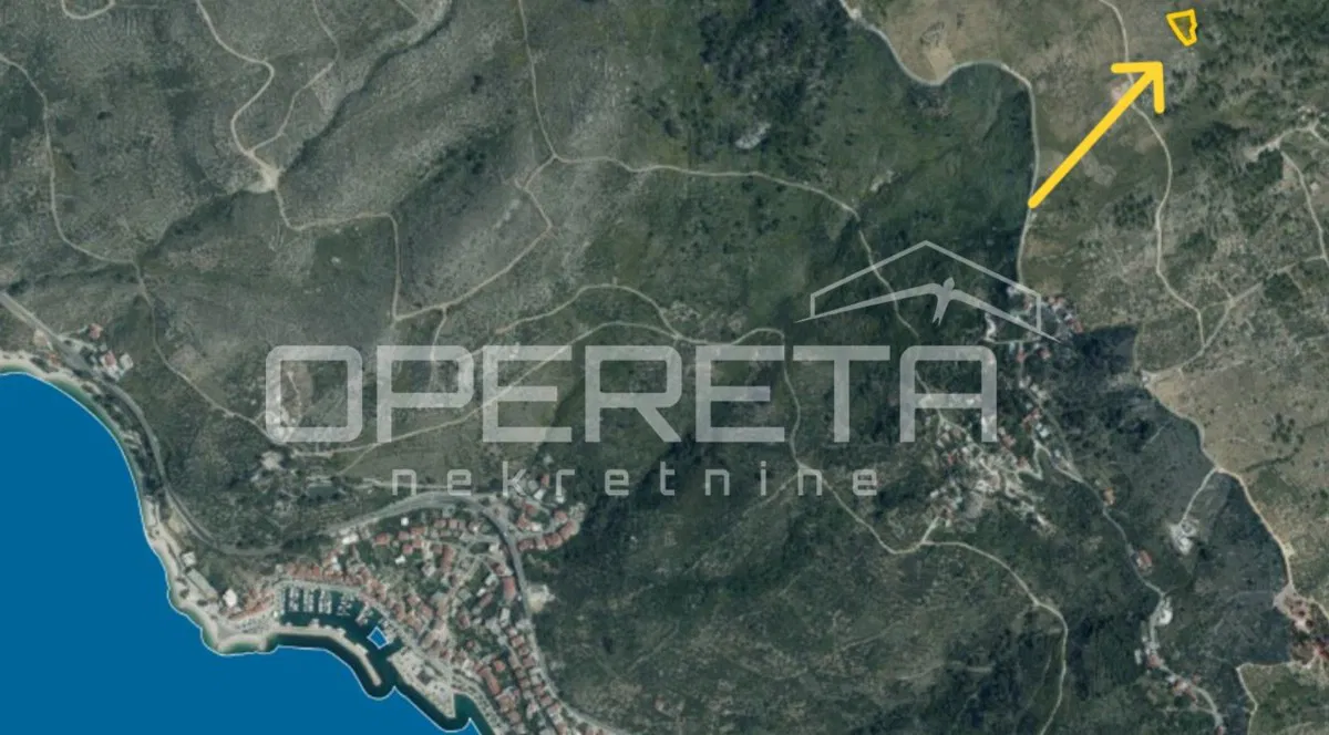 Podgora - poljoprivredno zemljište s panoramskim pogledom