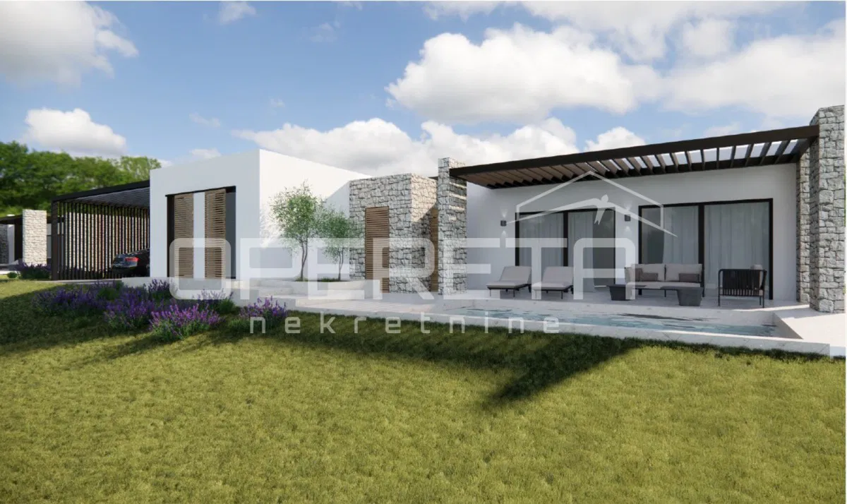 Vižinada – dintorni, terreno edificabile di 735 m² con progetto