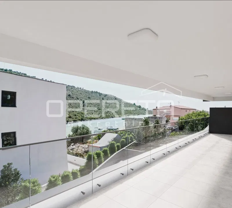 Nuova costruzione a 30 m dal mare con vista – Rogoznica, 95 m2, 3 camere da letto – 3
