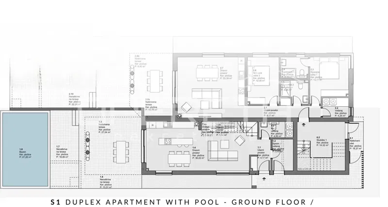 Vodice - spazioso appartamento moderno di 165,37 m2 con piscina, edificio di nuova costruzione. – 2