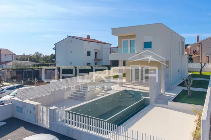Istria, Ližnjan, moderna casa con vista mare, nuova costruzione, zona tranquilla del villaggio – 3