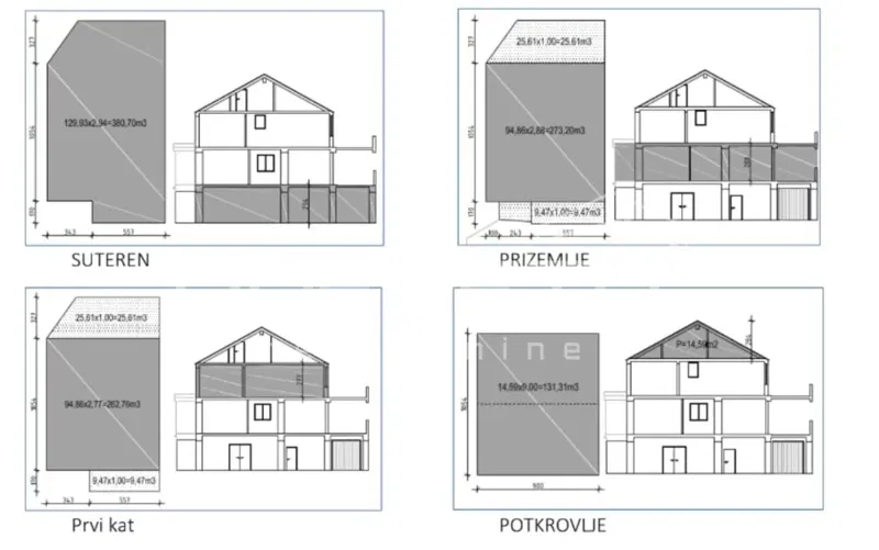 Traditional stone house with garage, by the sea, Sutivan, Brač – 3