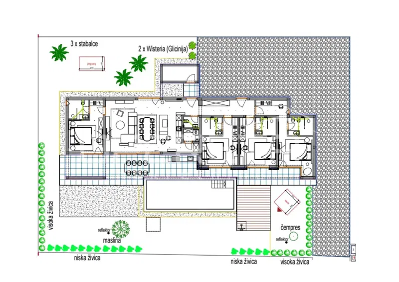 Istria, Kaštelir – Modern Ground-Floor Villa with Landscaped Garden and Sea View – 3