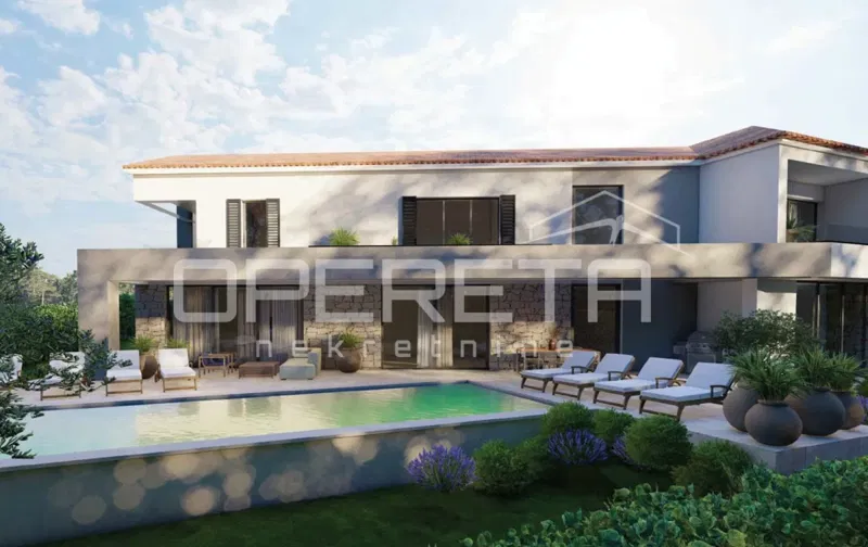 Istria, Kaštelir – villa moderna con vista mare – 2