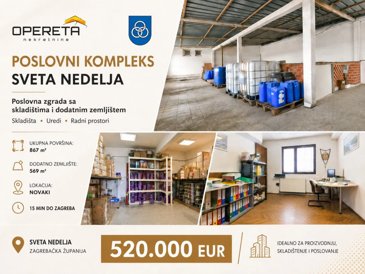 Verkauf, Geschäftsgebäude, Novaki, Industrijska ulica, 867m2