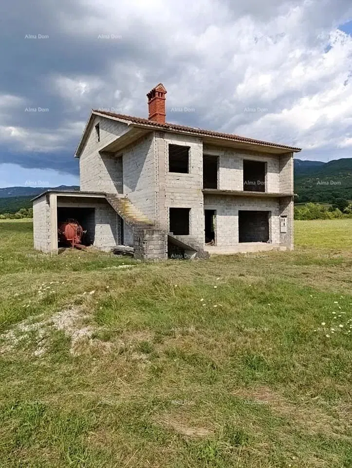 Prodaje se kuća u fazi izgradnje, blizu Lupoglava