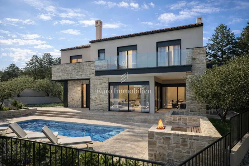 Šilo - a villa with a view of the sea and a heated pool – 2