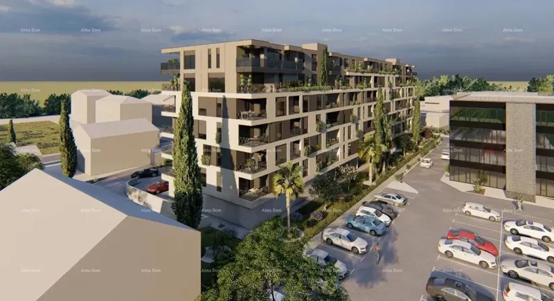 Moderno edificio con ascensore in costruzione, vicino al centro. S21 – 2