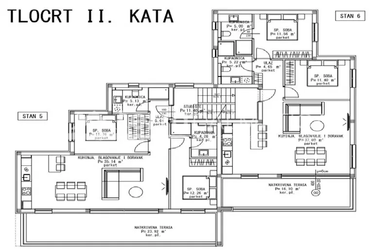 Three-bedroom apartment Maslenica, new building with sea view – 2