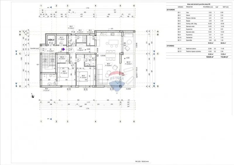Appartamento Lovran, 112,04m2 – 3
