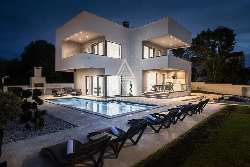 Isztria, Rakalj: Luxus villa panorámás tengerrel – 2