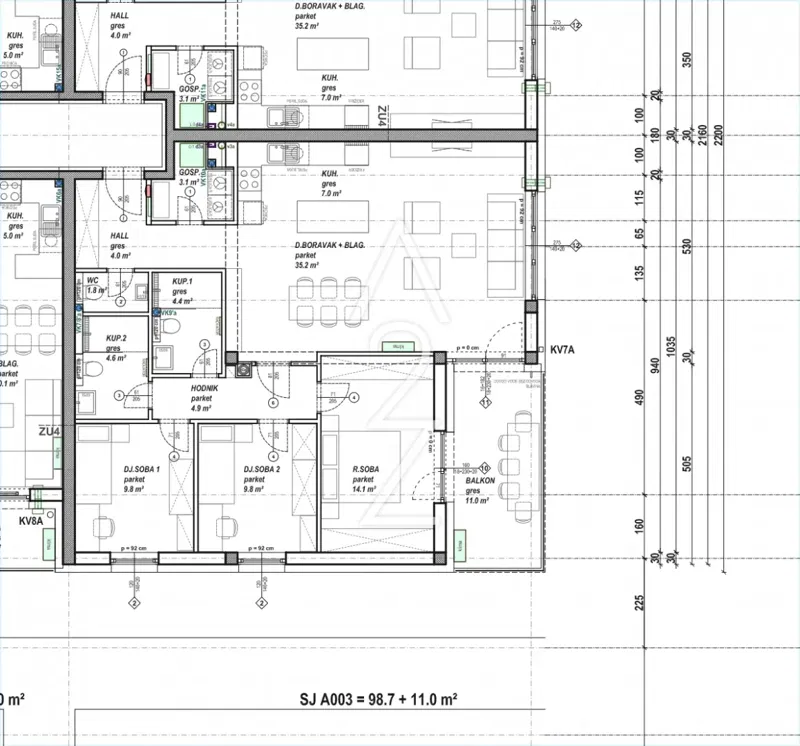 Flat Globetka, Čakovec, 74,70m2 – 2