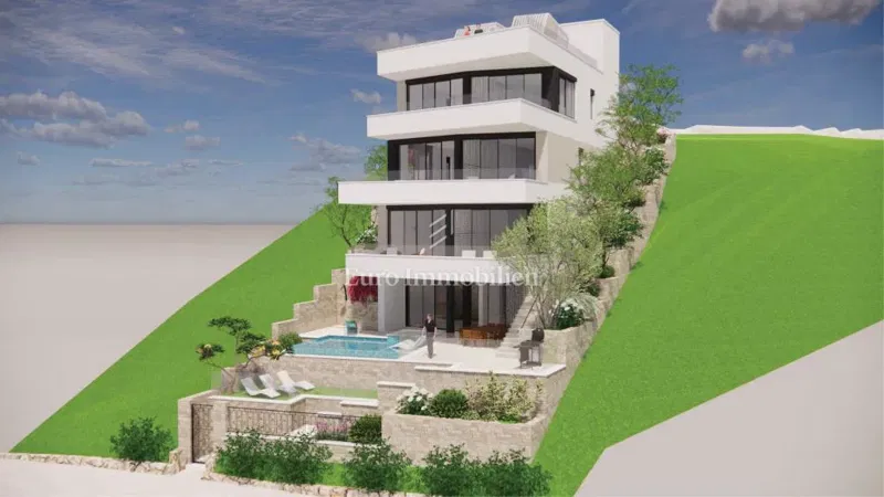 Rtina - exclusive building land with a villa project – 3