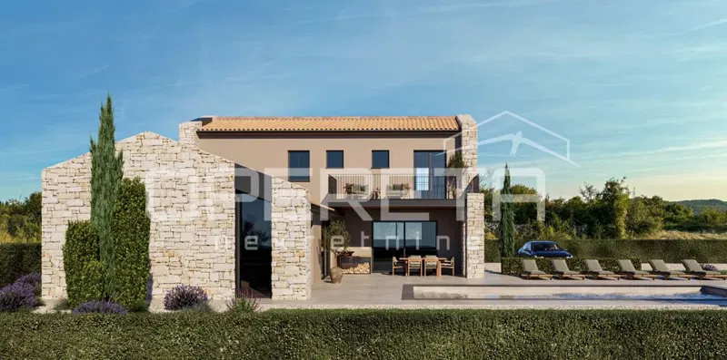ISTRIA, KANFANAR - Casa moderna con piscina e vista aperta sul canale di Limski – 2
