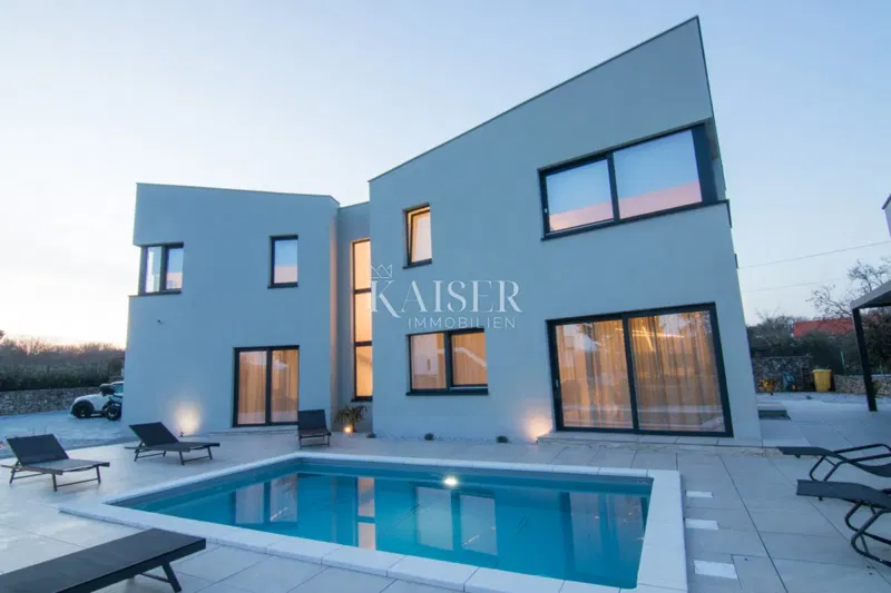Isola di Krk, - Kornić: Villa esclusiva con piscina riscaldata – 2