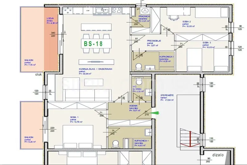Penthouse apartment with garage space, Seget Donji – 2