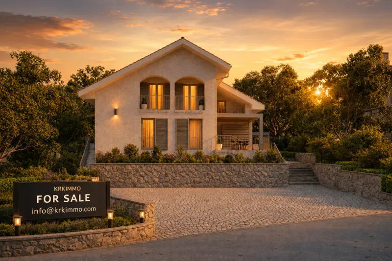 Malinska, otok Krk penthouse s otvorenim pogledom na more